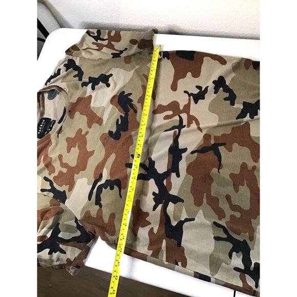 PACSUN, MENS CAMO PRINT LONGER FIT SHORT SLEEVE CREW NECK T-SHIRT SIZE MEDIUM - Picture 5 of 7